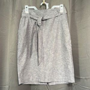 Ann Taylor Linen Pencil Skirt 4Petite
